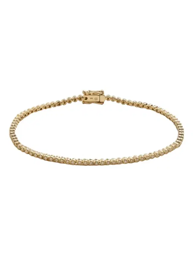 Sydney Evan Eternity 14-karat Gold Diamond Bracelet