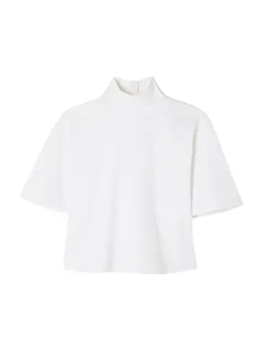 Alaïa Cropped Cotton-jersey Turtleneck T-shirt | Thumbnail 1
