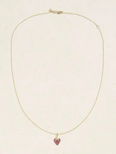 Sydney Evan Strawberry 14-karat Gold Ruby Necklace | Thumbnail 4