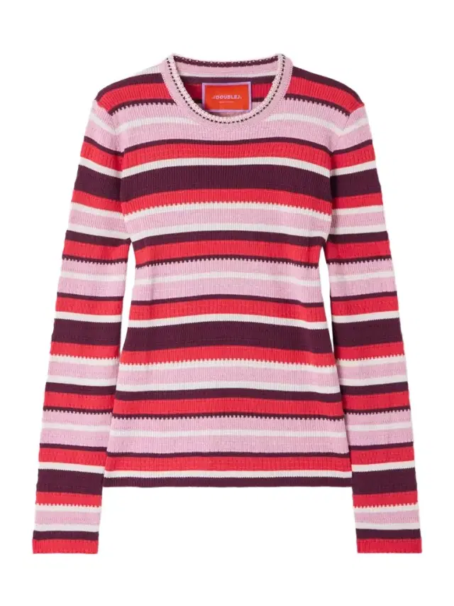 Striped Ribbed Cotton And Cashmere-blend Sweater