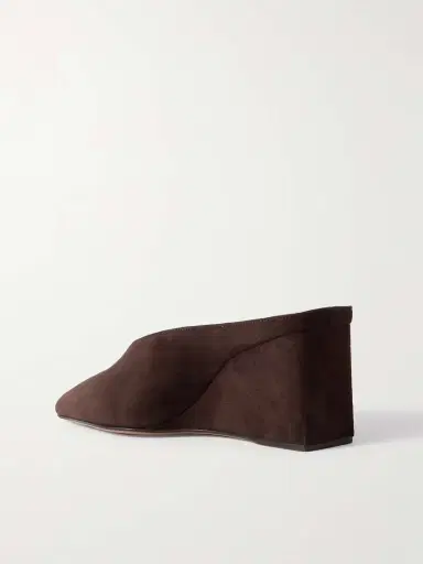 Alaïa 75 Suede Point-toe Wedge Mules | Thumbnail 3 Alaïa 75 Suede Point-toe Wedge Mules | Thumbnail 3