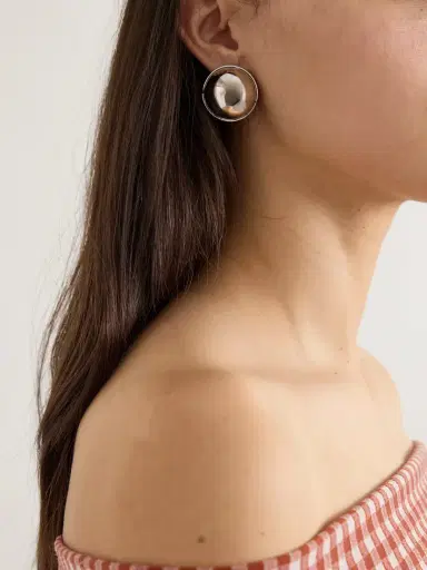 Alaïa Sphere Silver-tone Earrings | Thumbnail 2