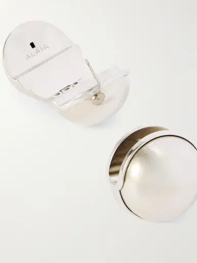 Alaïa Sphere Silver-tone Earrings | Thumbnail 3