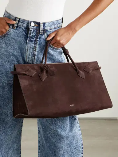 Alaïa East West Nubuck Tote | Thumbnail 2 Alaïa East West Nubuck Tote | Thumbnail 2