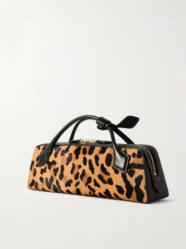 Alaïa Le Teckel Leather-trimmed Leopard-print Calf Hair Clutch | Thumbnail 3 Alaïa Le Teckel Leather-trimmed Leopard-print Calf Hair Clutch | Thumbnail 3