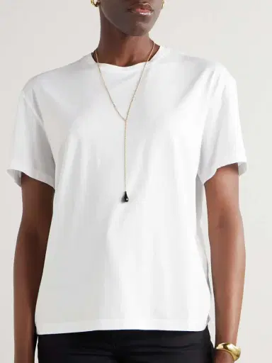 TOTEME Garderob Tencel™ Lyocell And Organic Cotton-blend Jersey T-shirt | Thumbnail 3 TOTEME Garderob Tencel™ Lyocell And Organic Cotton-blend Jersey T-shirt | Thumbnail 3