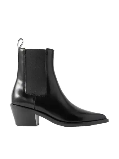 Gianvito Rossi Wylie Dover 45 Glossed-leather Chelsea Boots | Thumbnail 1 Gianvito Rossi Wylie Dover 45 Glossed-leather Chelsea Boots | Thumbnail 1