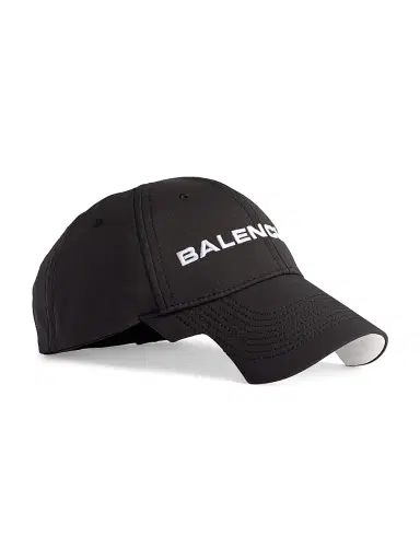 Balenciaga Men's Logo Cap - Black White - Size Medium | Thumbnail 2