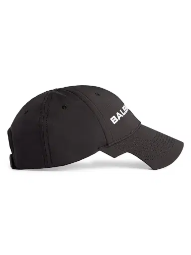 Balenciaga Men's Logo Cap - Black White - Size Medium | Thumbnail 3