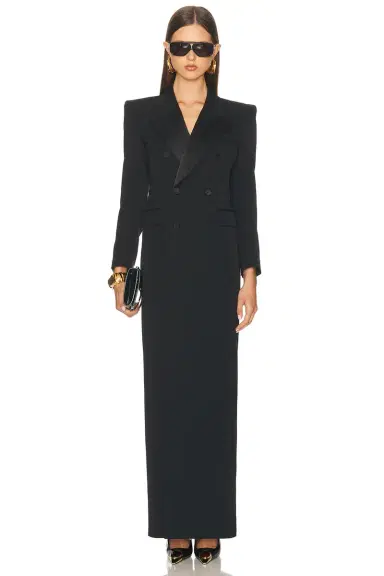 Saint Laurent Long Blazer Dress | Thumbnail 2