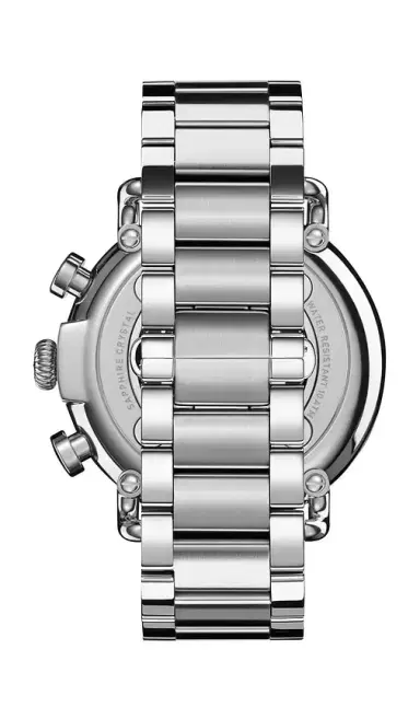 Shinola Runwell 2 Eye Chrono 41mm Watch Silver Bracelet | Thumbnail 2