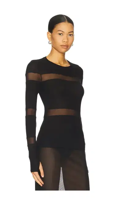 Michael Lauren Vex Long Sleeve Fitted Top | Thumbnail 2