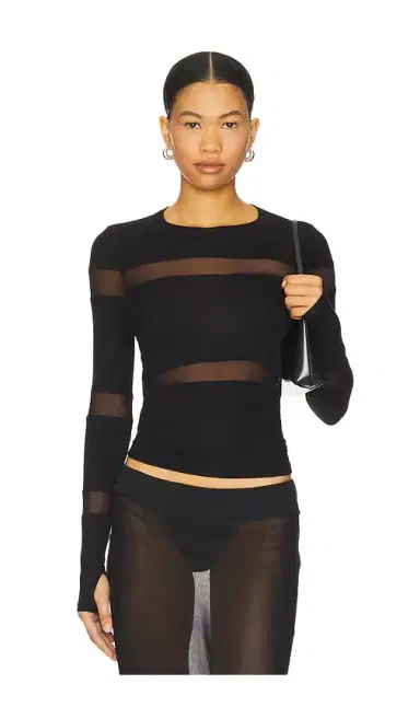Michael Lauren Vex Long Sleeve Fitted Top | Thumbnail 1