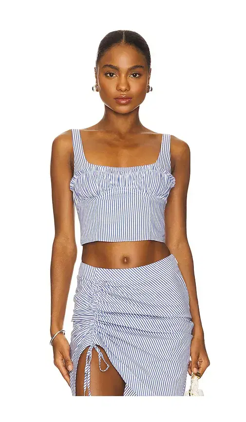 Poplin Bustier Top