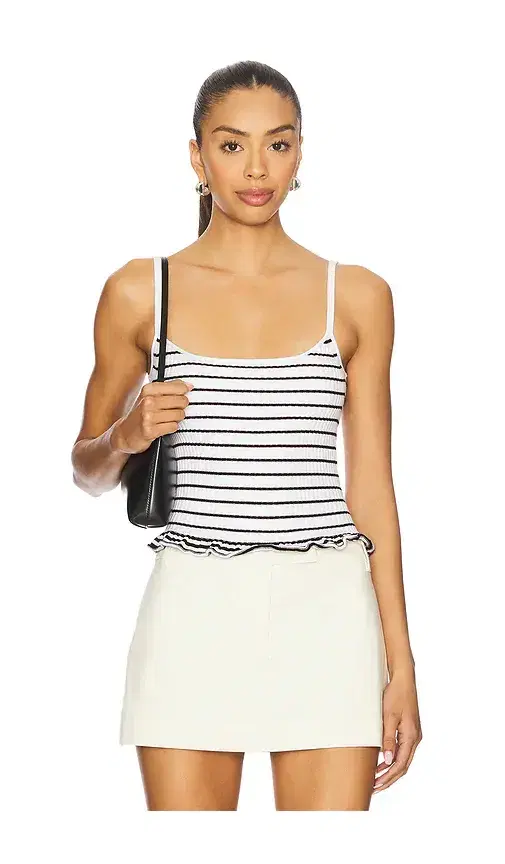 L'Academie Nicole Ribbed Tank
