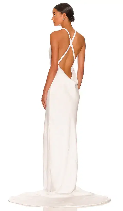 Cross Back Bias Gown