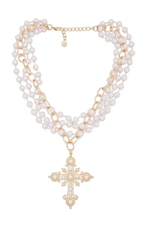 8 Other Reasons Cross Pearl Necklace