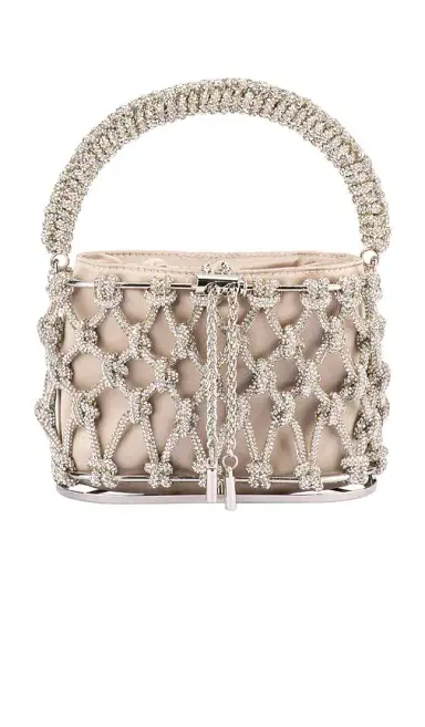 olga berg Amelia Crystal Cage Bag | Thumbnail 1 olga berg Amelia Crystal Cage Bag | Thumbnail 1