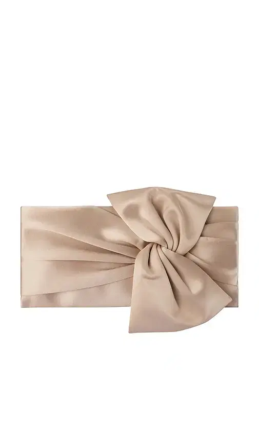 olga berg Chloe Tie Front Clutch
