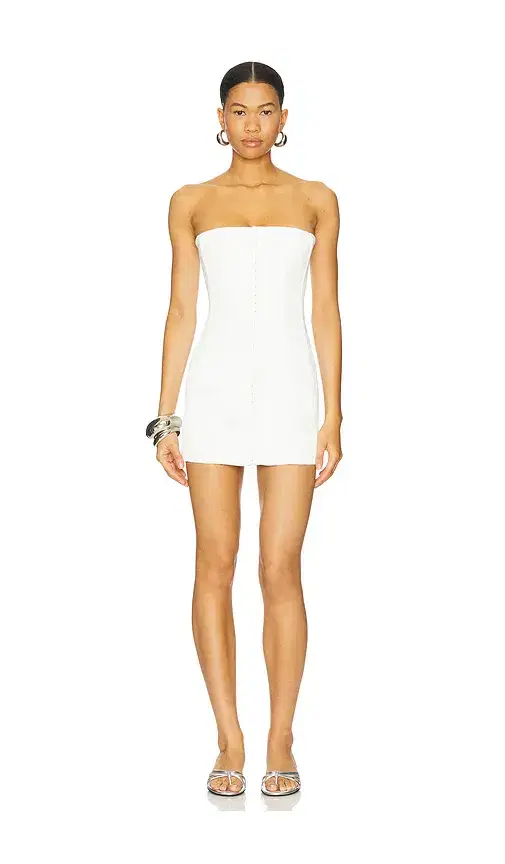 GUIZIO Satin Corset Dress