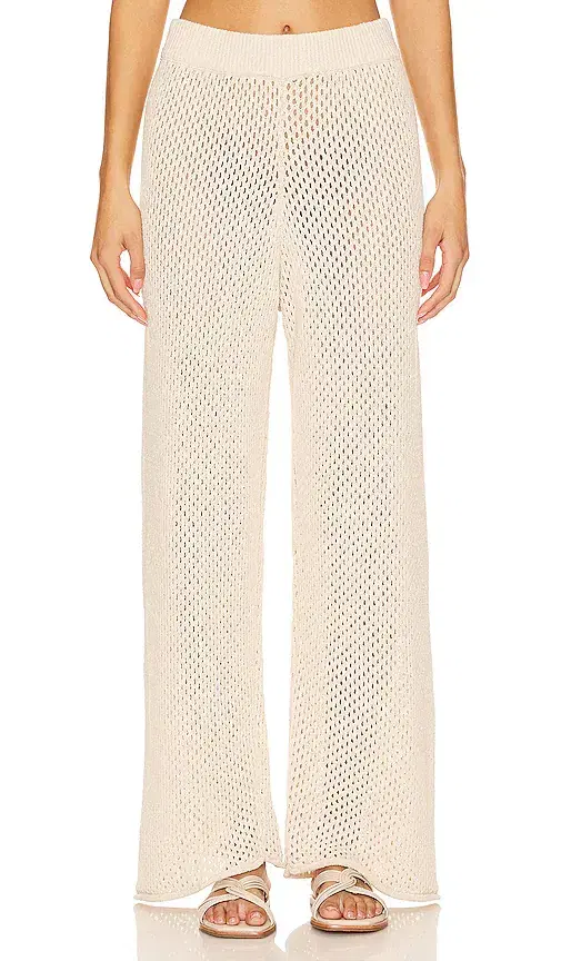 onia Crochet Wide Leg Pant