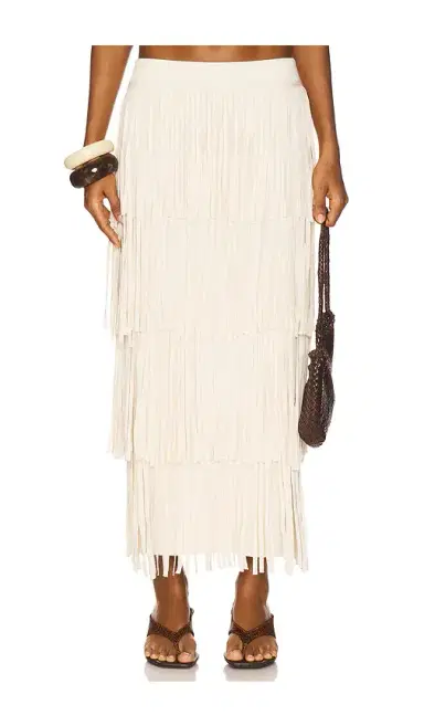 SIMONMILLER Za Za Knit Fringe Skirt | Thumbnail 1 SIMONMILLER Za Za Knit Fringe Skirt | Thumbnail 1