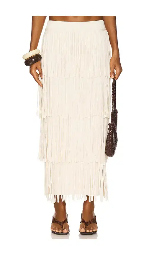 Za Za Knit Fringe Skirt