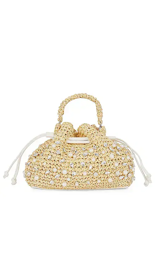 BTB Los Angeles Nia Mini Crystal Bucket Bag