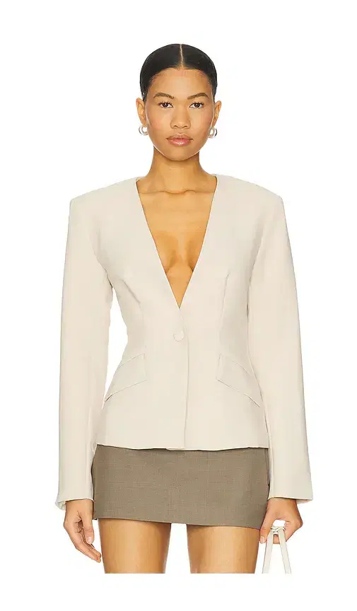 ALL THE WAYS Elizabeth Deep V Blazer