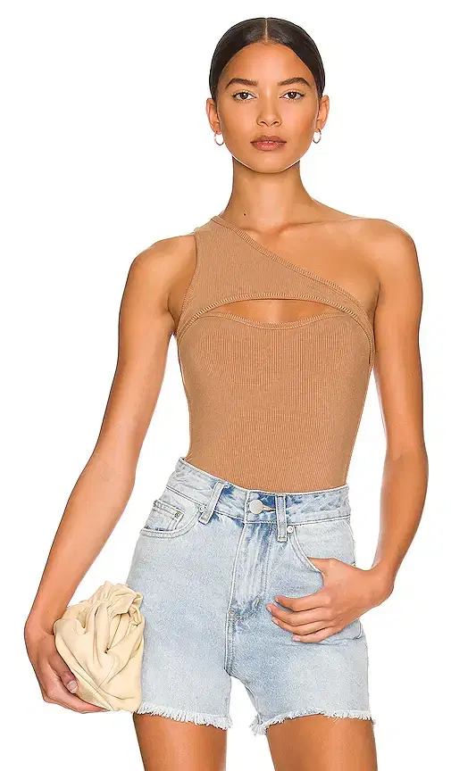 superdown Sadra One Shoulder Bodysuit