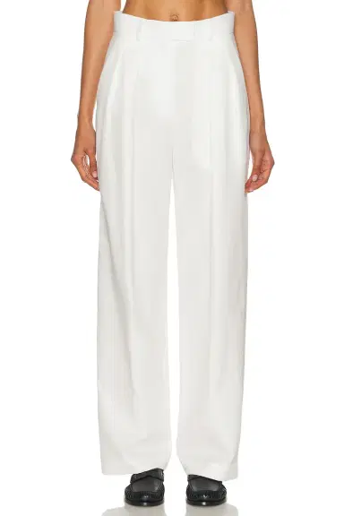 RENGGLI Cotton Pleated Trouser | Thumbnail 1 RENGGLI Cotton Pleated Trouser | Thumbnail 1