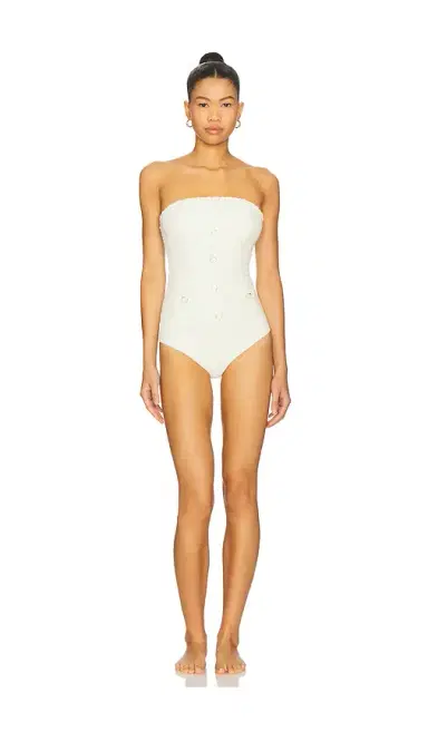 Simkhai Natalie Strapless One Piece Swimsuit | Thumbnail 1