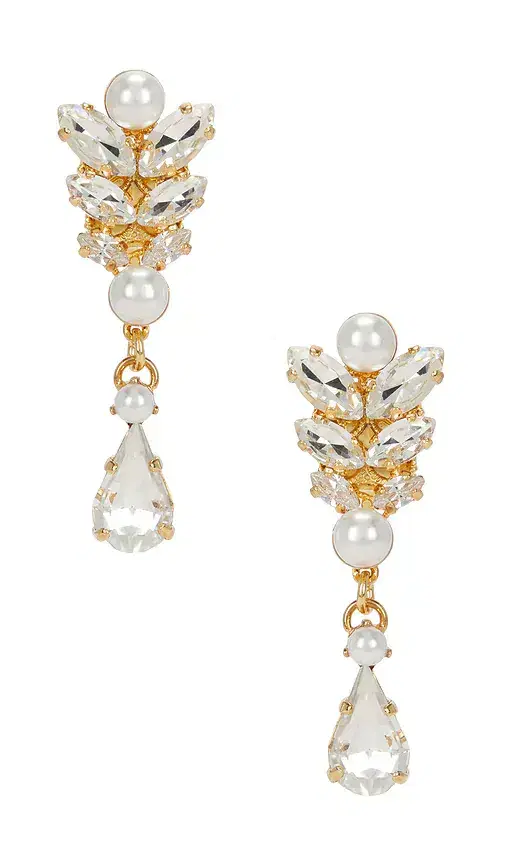 Anton Heunis Drop Leaf Motif Earrings