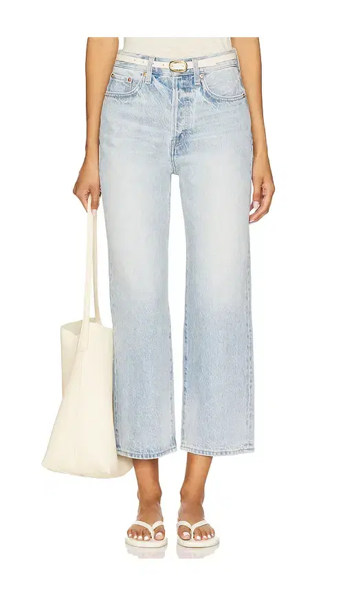 Pistola Cassie High Rise Crop Straight