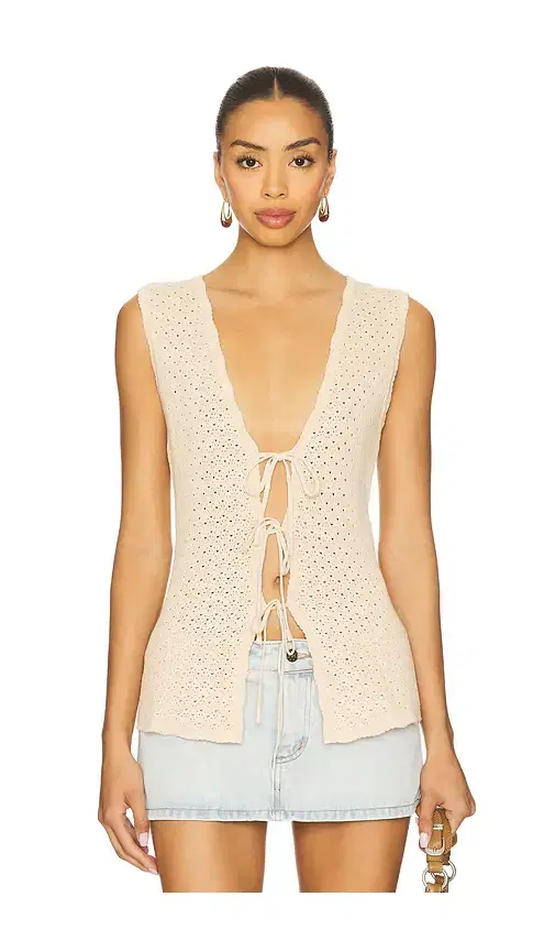 Lizzy Tie Front Vest