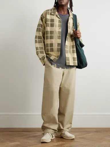 Visvim Sharma Straight-Leg Cotton-Twill Drawstring Chinos - Men | Thumbnail 2