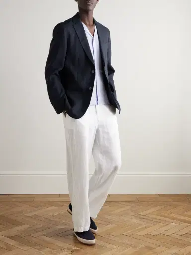 Orlebar Brown Garret Unstructured Linen Suit Jacket - Men | Thumbnail 2