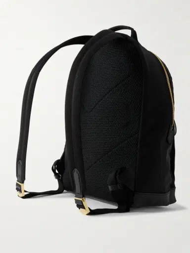 Tom Ford Leather-Trimmed Shell Backpack - Men | Thumbnail 3 Tom Ford Leather-Trimmed Shell Backpack - Men | Thumbnail 3