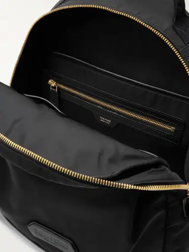 Tom Ford Leather-Trimmed Shell Backpack - Men | Thumbnail 5 Tom Ford Leather-Trimmed Shell Backpack - Men | Thumbnail 5