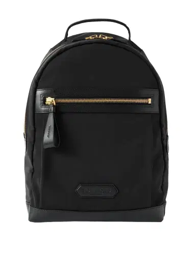 Tom Ford Leather-Trimmed Shell Backpack - Men | Thumbnail 1 Tom Ford Leather-Trimmed Shell Backpack - Men | Thumbnail 1