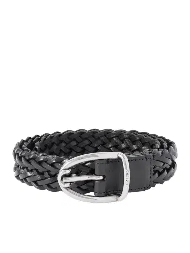 Tom Ford 2.5cm Woven Leather Belt - Men | Thumbnail 1