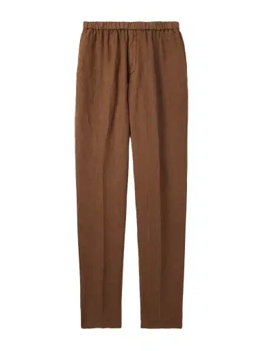 Boglioli Tapered Linen Trousers - Men | Thumbnail 1
