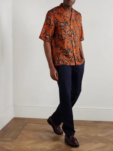 OFFICINE GÉNÉRALE Straight-Leg Garment-Dyed Cotton-Twill Trousers - Men | Thumbnail 2 OFFICINE GÉNÉRALE Straight-Leg Garment-Dyed Cotton-Twill Trousers - Men | Thumbnail 2
