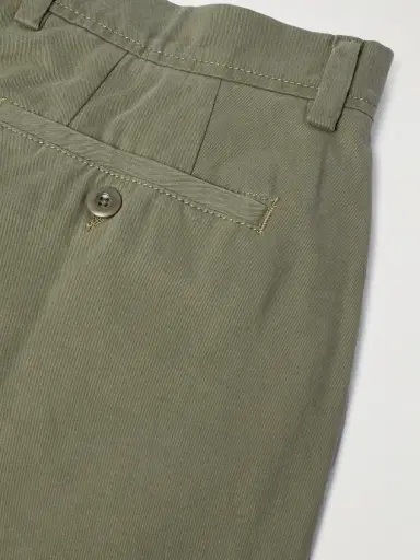 OFFICINE GÉNÉRALE Straight-Leg Garment-Dyed Cotton-Twill Trousers - Men | Thumbnail 5