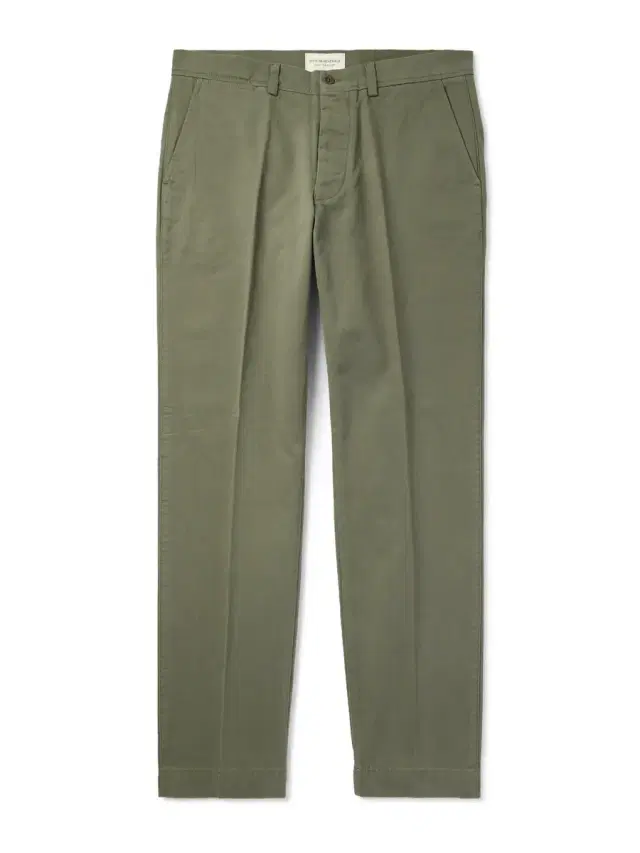 Straight-Leg Garment-Dyed Cotton-Twill Trousers - Men