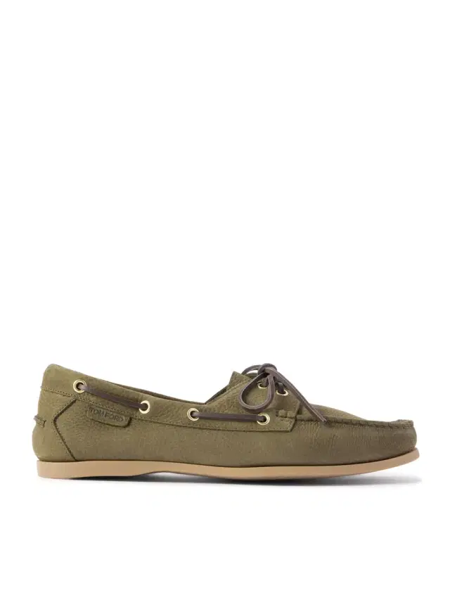 Tom Ford Robin Nubuck Boat Shoes - Men