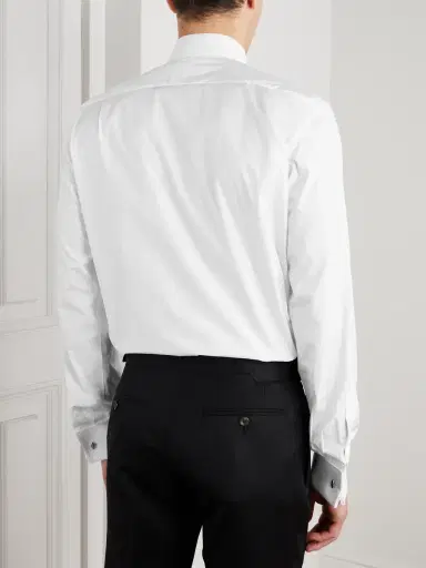 Tom Ford Double-Cuff Cotton-Poplin Shirt - Men | Thumbnail 3 Tom Ford Double-Cuff Cotton-Poplin Shirt - Men | Thumbnail 3