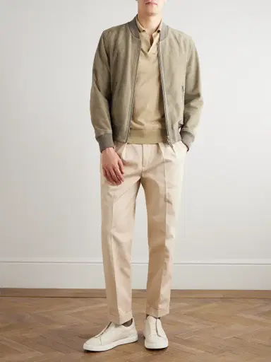 Tom Ford Suede Bomber Jacket - Men | Thumbnail 2 Tom Ford Suede Bomber Jacket - Men | Thumbnail 2