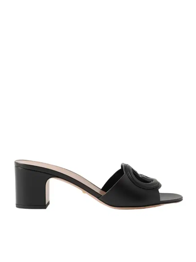 Cutout Leather Mules