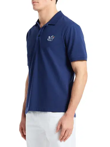 Robert Graham Men's Monkey Business Stretch-Cotton Polo Shirt - Navy - Size XXL | Thumbnail 3 Robert Graham Men's Monkey Business Stretch-Cotton Polo Shirt - Navy - Size XXL | Thumbnail 3
